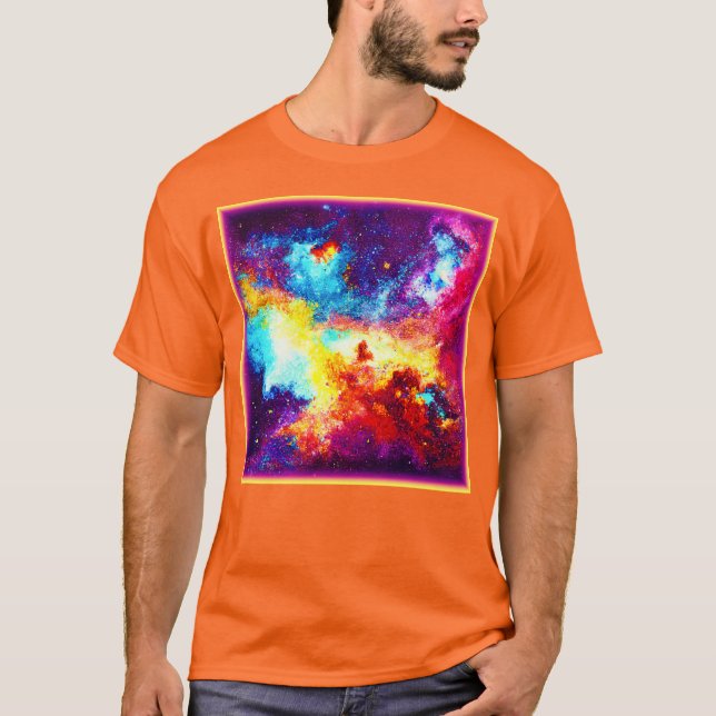 Camiseta Explorando as Nebulosas Mais Brilhantes. Comprar A (Frente)