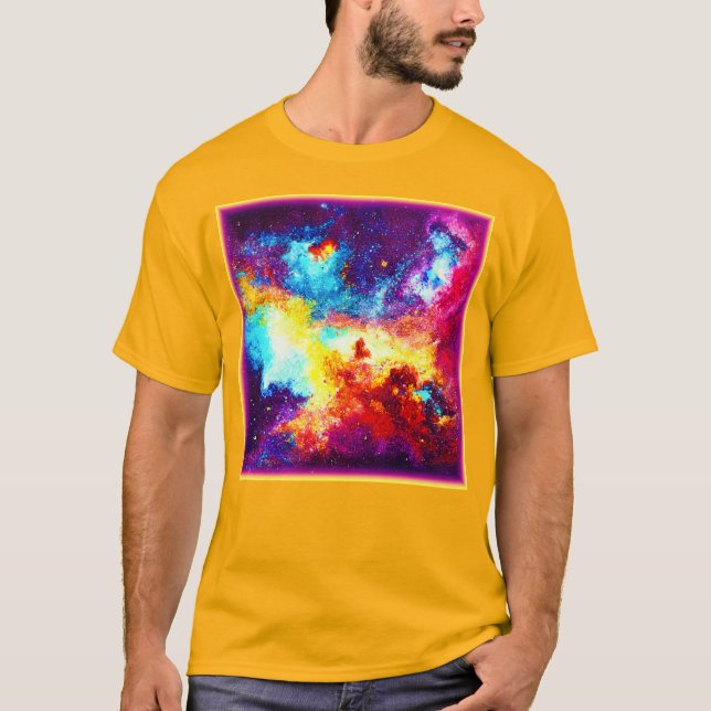 Camiseta Explorando as Nebulosas Mais Brilhantes. Comprar A (Frente)