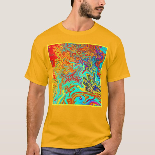 Camiseta Explorando conceitos de design abstrato (Frente)
