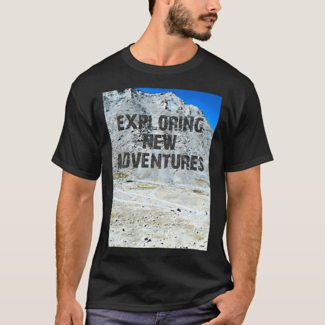 Camiseta Explorando Novas Aventuras Ativos (Frente)