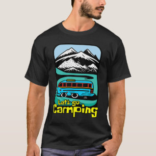 Camiseta Explorando o Excelente ao ar livre o Vamos acampar