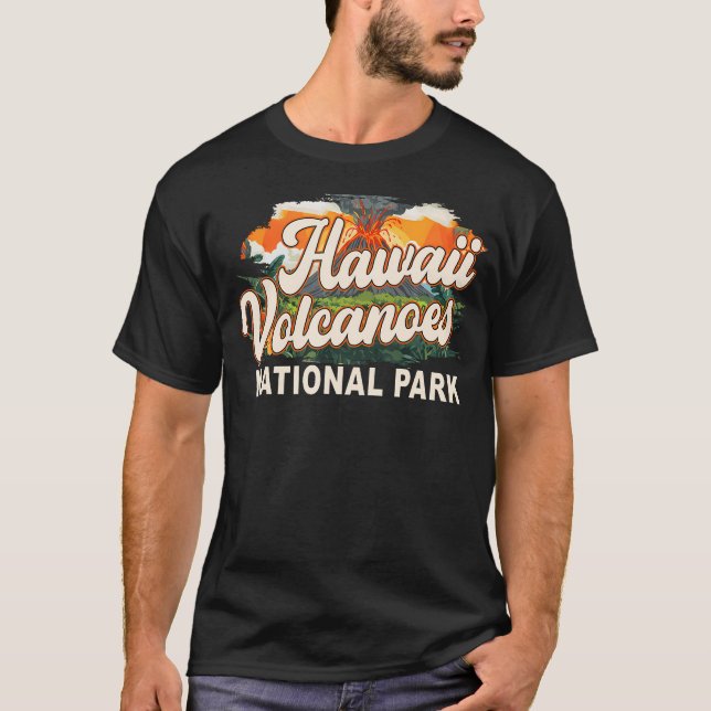 Camiseta Explorando o Parque Nacional dos Vulcões do Havaí  (Frente)