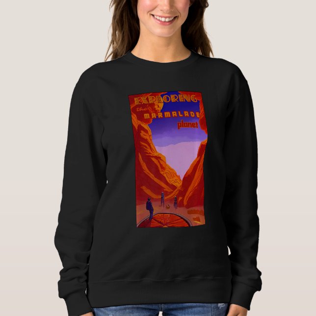 Camiseta Explorando o planeta de marmelada mineração espaci (Frente)