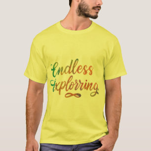 Camiseta Explorando sem fim: Aguardam Aventura
