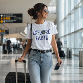 Camiseta Explorar a Terra