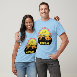 Camiseta Explorar arte de repetição do campo de sonho