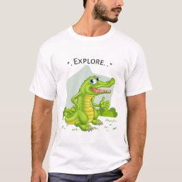Camiseta explorar cocodrille