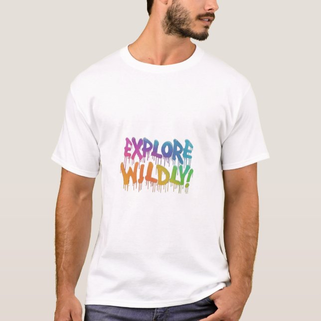 Camiseta Explorar com vontade (Frente)