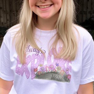 Camiseta Explorar Jardim Caprichoso Roxo Suave