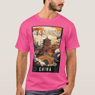 Camiseta Explorar O Charme Cultural De Nanjing Na China - T
