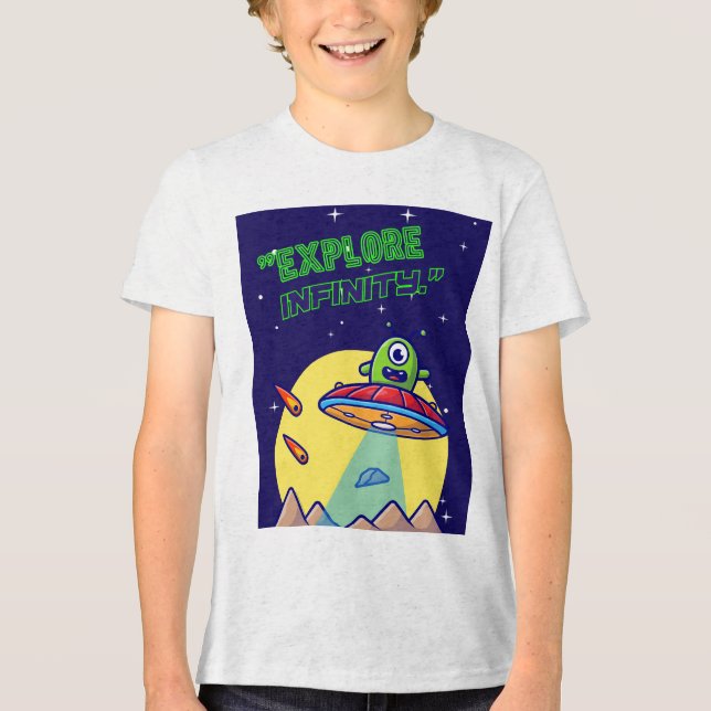 Camiseta Explorar o infinito (Frente)