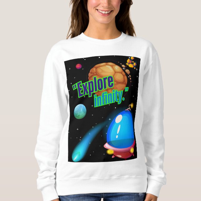 Camiseta Explorar o infinito (Frente)