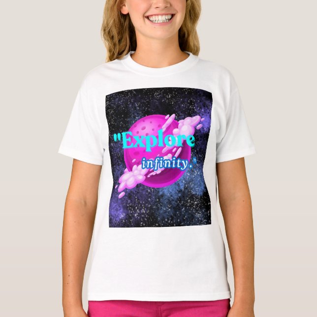 Camiseta Explorar o infinito (Frente)