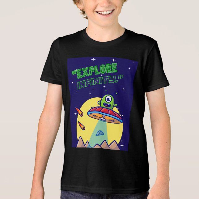 Camiseta Explorar o infinito (Frente)