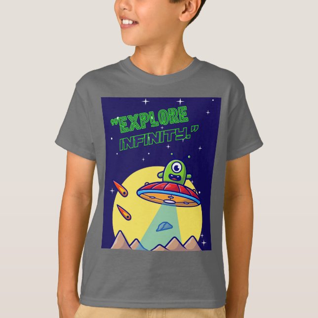 Camiseta Explorar o infinito (Frente)