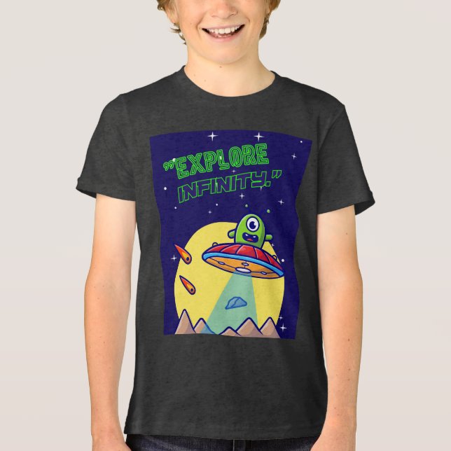 Camiseta Explorar o infinito (Frente)