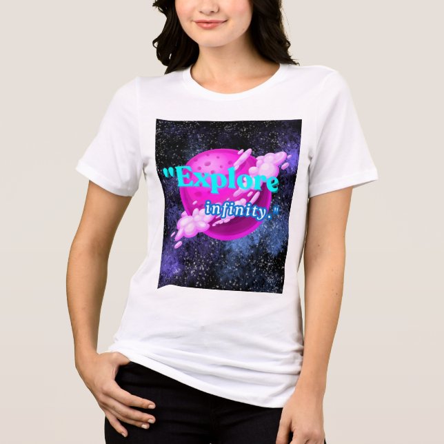 Camiseta Explorar o infinito (Frente)