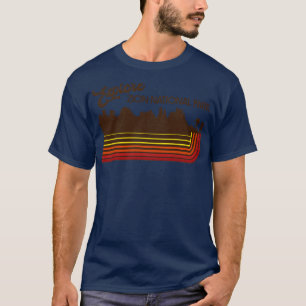 Camiseta Explorar o Parque Nacional Zion Retro 70s80s Strip
