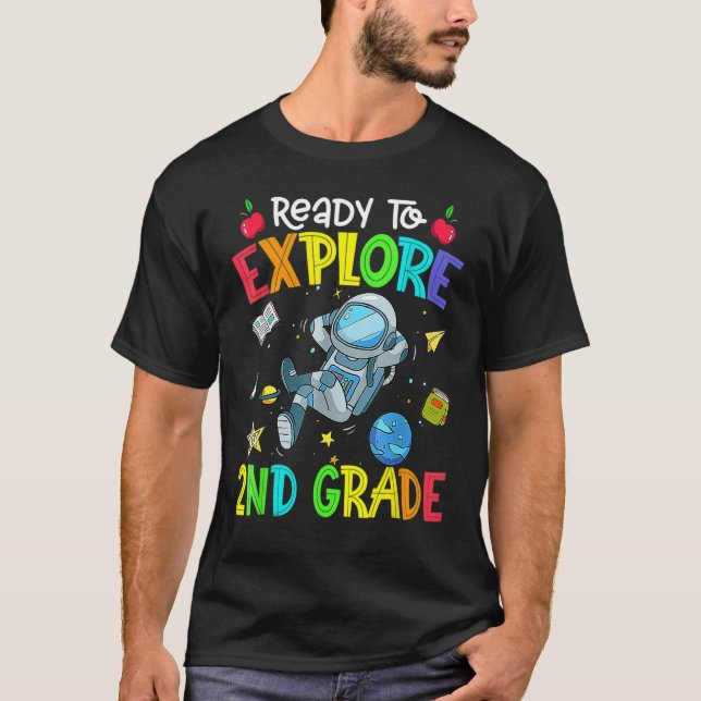 Camiseta Explorar O segundo De Volta Ao Espaço Astronauta E (Frente)
