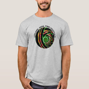 Camiseta Explorar Procurar Fraturas Citar Arte Moderna