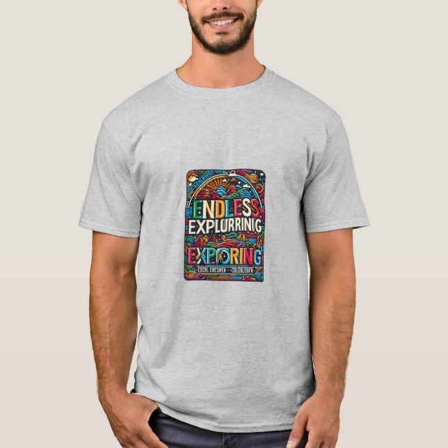 Camiseta Explorar sem fim (Frente)