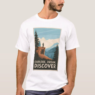 Camiseta Explore a descoberta de sonho