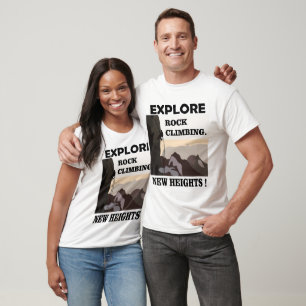 Camiseta Explore a escalada de New Heights Rock