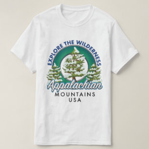 Camiseta Explore a região selvagem Montanhas Apalaches viag