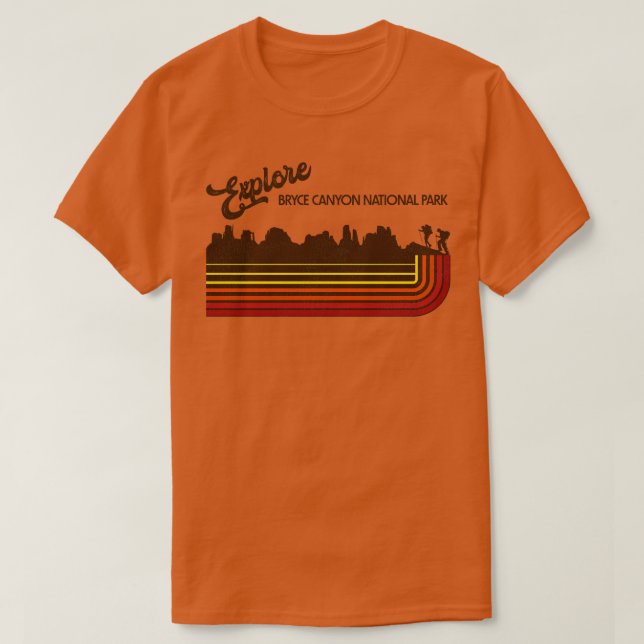 Camiseta Explore a Rua do Parque Nacional do Bryce Canyon n (Frente do Design)
