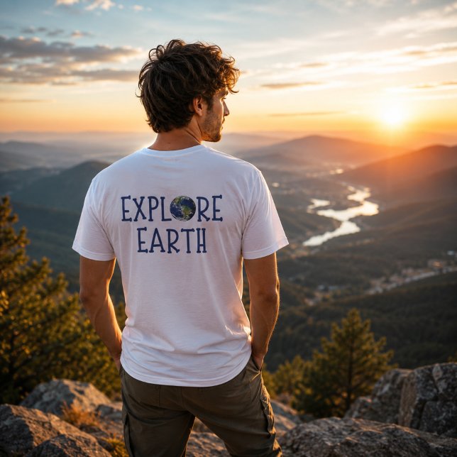 Camiseta Explore a Terra (Criador carregado)