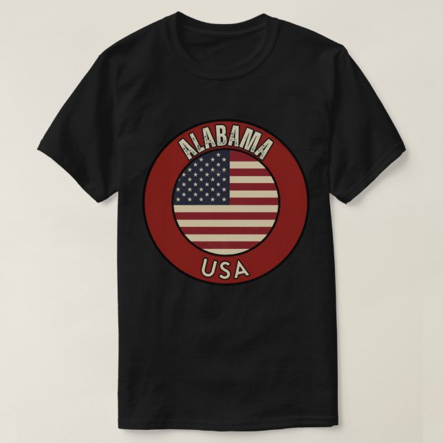 Camiseta Explore Alabama - Aventura do Estado  (Frente do Design)