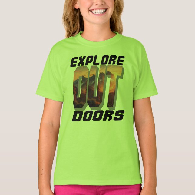 CAMISETA EXPLORE AS PORTAS FORA (Frente)