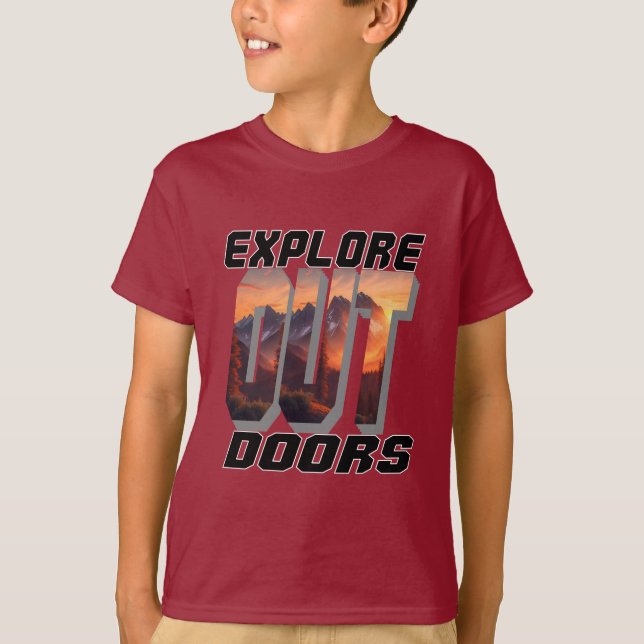 CAMISETA EXPLORE AS PORTAS FORA (Frente)