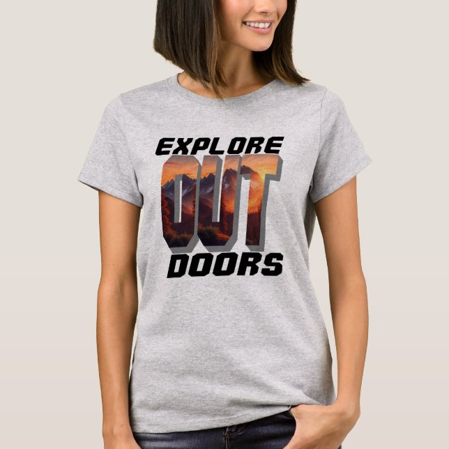 CAMISETA EXPLORE AS PORTAS FORA (Frente)