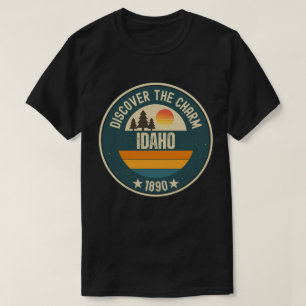 Camiseta Explore Designs Idaho para cada passo