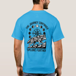 Camiseta Explore Further Wolf – Aventura Selvagem 