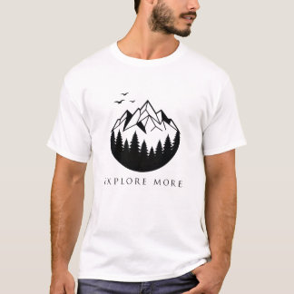 Camiseta Explore Mais Montanha Geométrica