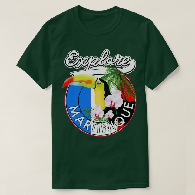 Camiseta Explore Martinique viagem (Frente do Design)