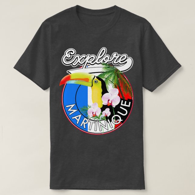 Camiseta Explore Martinique viagem (Frente do Design)