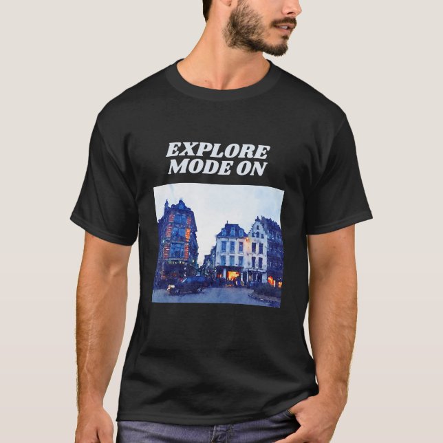 Camiseta EXPLORE MODE ON (MODO DE EXPLORAÇÃO LIGADO) - Wand (Frente)