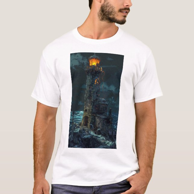 Camiseta Explore o ambiente de jogo Dungeon mais escuro - O (Frente)
