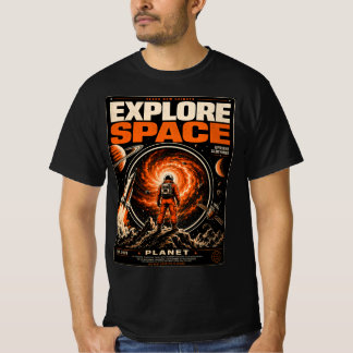 Camiseta Explore o Espaço – Retro Ficção Científica