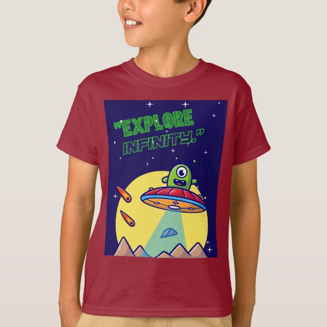 Camiseta Explore o infinito (Frente)