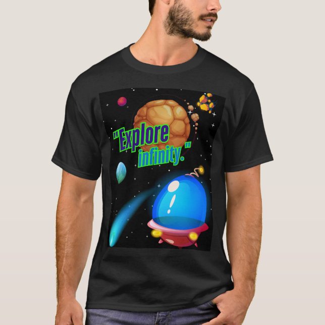 Camiseta Explore o infinito (Frente)