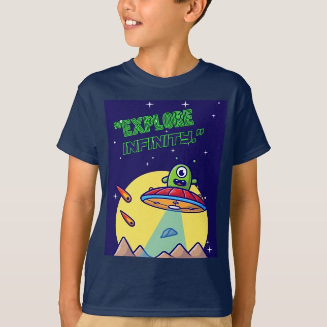 Camiseta Explore o infinito (Frente)