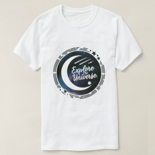 Camiseta Explore o Universo Astronomia de Galáxia do Espaço