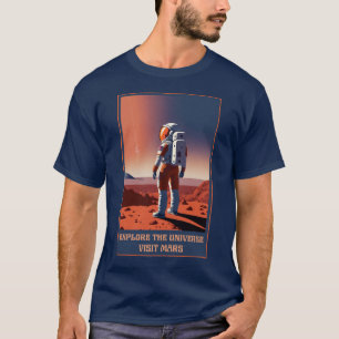 Camiseta Explore o Universo visite Marte