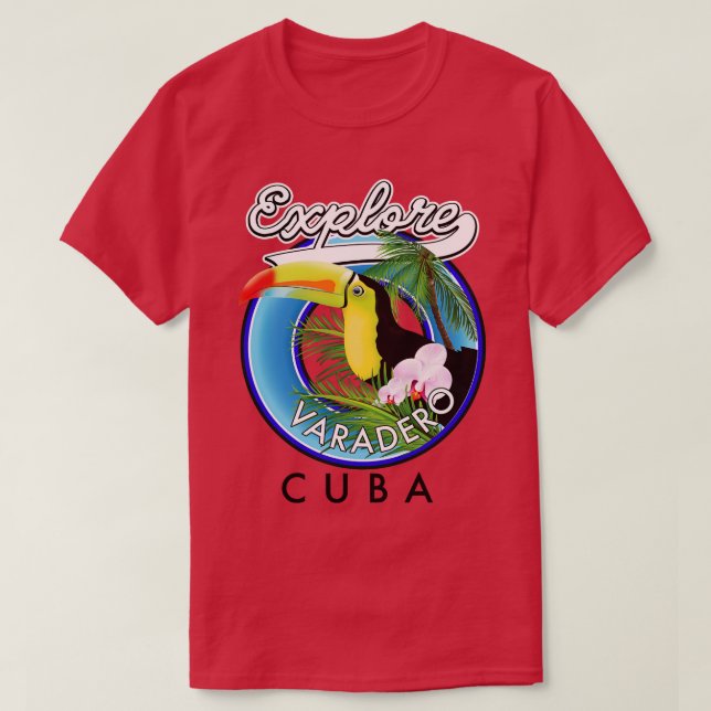 Camiseta Explore o viagem Varadero Cuba (Frente do Design)