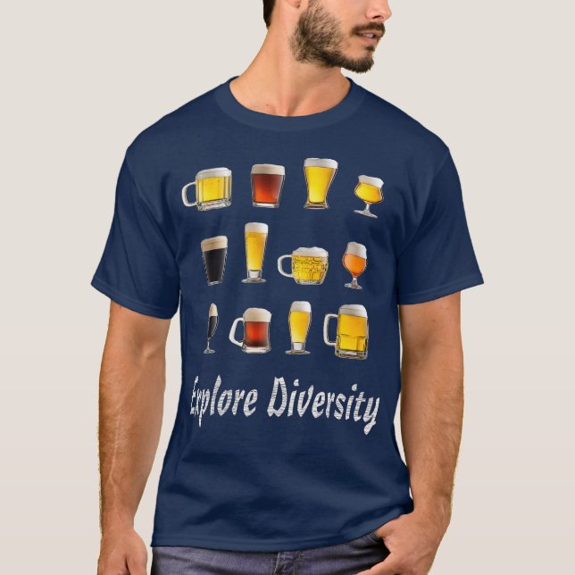 Camiseta Explore os Artesanato de amantes de cerveja do Rou (Frente)