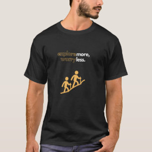 Camiseta Explore se preocupe Menos Figura de Palito Explora